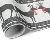 Kissing Reindeer Christmas Geschenkpapier (Rolleneckpunkt)