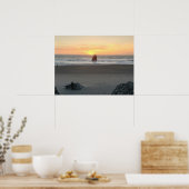 Kissing Rock in Gold Beach Oregon bei Sunset Poster (Küche)