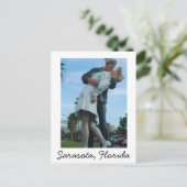 Kissing Sailor, Sarasota, FL Postkarte (Stehend Vorderseite)