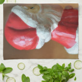 Kissing Santas Handtuch (Gefaltet)