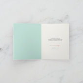 Kissing Seepferde Liebe Beach Wedding 3 Multi Foto Dankeskarte (Innenseite)