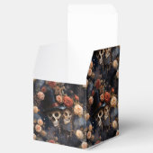 Kissing Skulls Romantisches Skelett Gotische Hochz Geschenkschachtel (Geöffnet)