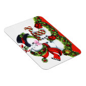 Kissing Snowman Couple Magnet (Rechte Seite)