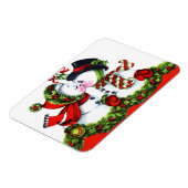 Kissing Snowman Couple Magnet (Linke Seite)