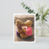 Kissing Teddies Postcard Postkarte (Stehend Vorderseite)