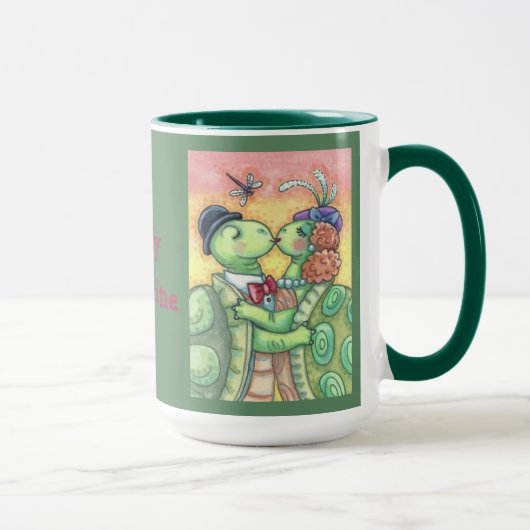 Kissing Turtles VALENTINE COMBO TASSE Grn *Anpasse (Rechts)