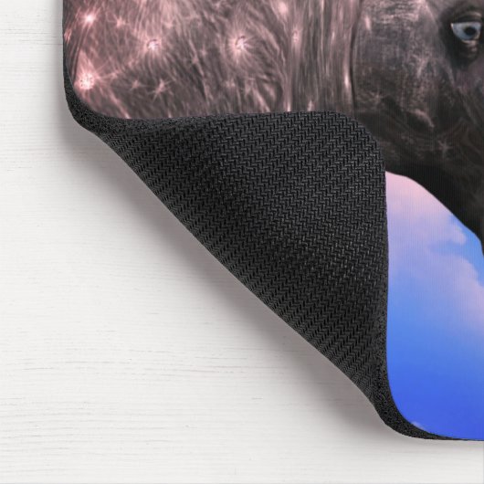 Kissing Unicorns Fantasy Personalisiert Mousepad (Ecke)