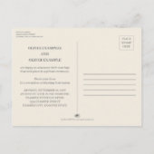 Kissing Wedding Couple in Monochrome Ankündigungspostkarte (Rückseite)