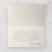 Kissing Wedding Couple in Monochrome Platzkarte (Innenseite Aufgefaltet)