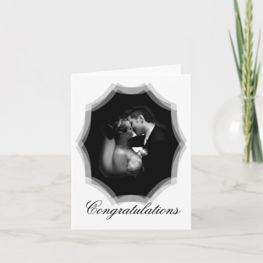Kissing Wedding Couple Wedding 2 individuell anpas Karte (Vorderseite)