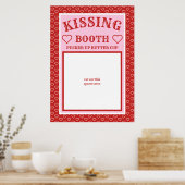 Kissingkabine Party Prop Foto Stand Hintergrund Poster (Küche)