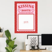 Kissingkabine Party Prop Foto Stand Hintergrund Poster (Heimbüro)