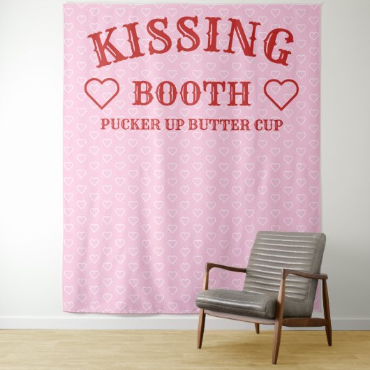 Kissingkabine Party Prop Foto Stand Hintergrund Wandteppich (Beispiel)
