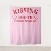 Kissingkabine Party Prop Foto Stand Hintergrund Wandteppich (Vorderseite)
