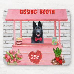 Kissingstand des deutschen Schäferhunds Hund Valen Mousepad