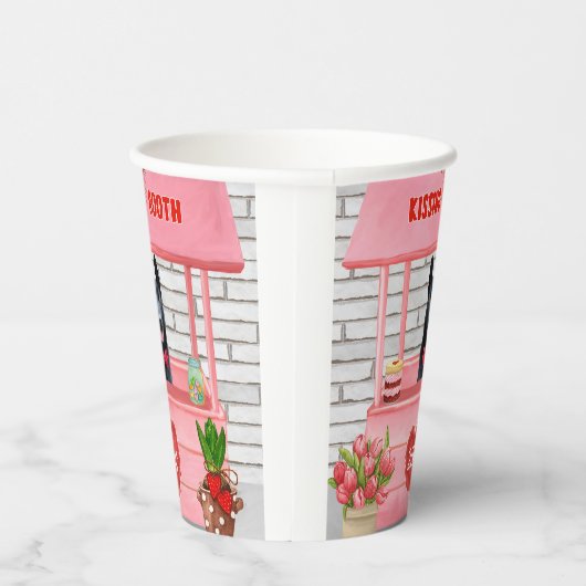 Kissingstand des deutschen Schäferhunds Hund Valen Pappbecher (Rechts)