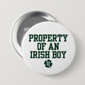 KissingU.com - EIGENTUM EINES IRISCHEN JUNGEN Button (Vorne & Hinten)