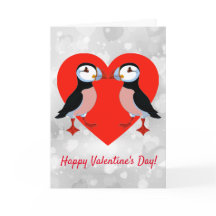 Kissin'Puffins Card