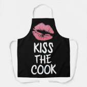 KISST DIE COOK-EHEFRAU oder Mama KITCHEN-SCHÜRZE Schürze (Vorderseite)
