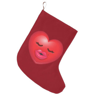 Kissy Emoji Großer Weihnachtsstrumpf
