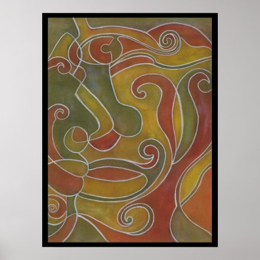 Kissy Face Art Print Poster (Vorne)