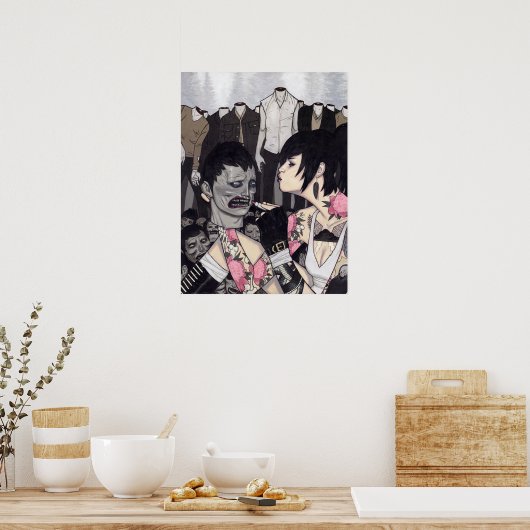 Kissy Face Poster (Küche)