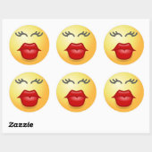 KISSY FACE RUNDER AUFKLEBER (Blatt)
