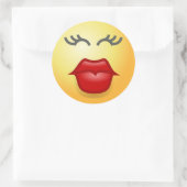 KISSY FACE RUNDER AUFKLEBER (Tasche)