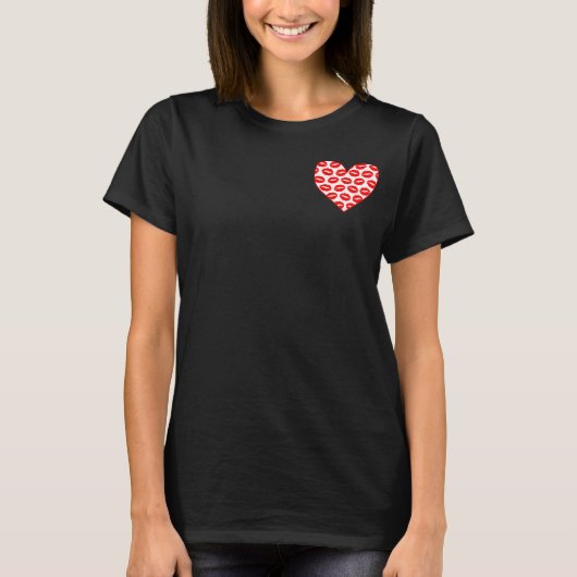 Kissy Lips Heart T-Shirt (Vorderseite)