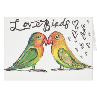 Kissy LoveBirds-Karte