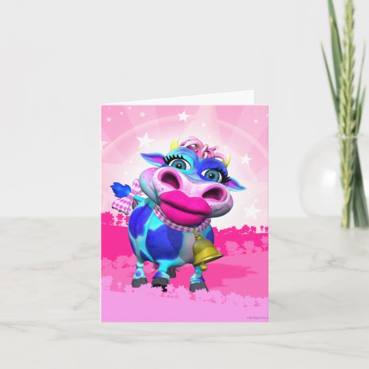 Kissy Moo the Cow Note Card Karte (Vorderseite)