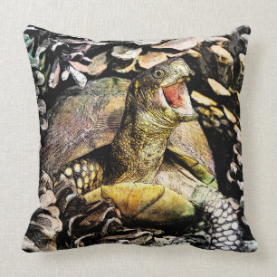 Kiste Schildkröte fotografische Kunst Kissen