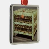 Kiste vom Fiskus des Grabs von Silbernes Ornament (Rechts)