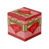 Kisten aus dem Foto des Herzens Würfel (Rückseite Schrägansicht)