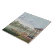 Kisten Tee transportieren (w/c auf Papier) Fliese (Seite)