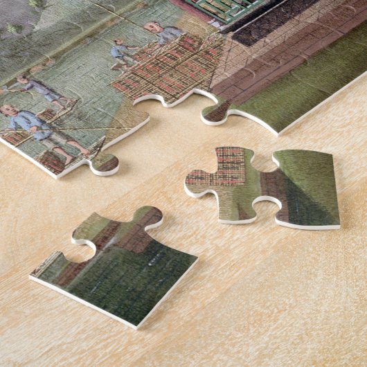 Kisten Tee transportieren (w/c auf Papier) Puzzle (Seite)