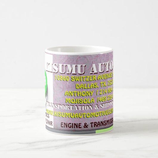 KISUMU AUTOMOBILTasse DURCH MOJISOLA A GBADAMOSI Kaffeetasse (Mittel)