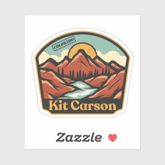 Kit Carson, Colorado Sticker (Blatt)