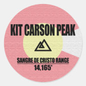 Kit Carson Peak Runder Aufkleber (Vorderseite)