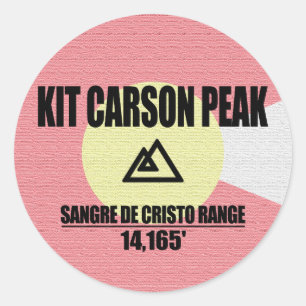 Kit Carson Peak Runder Aufkleber