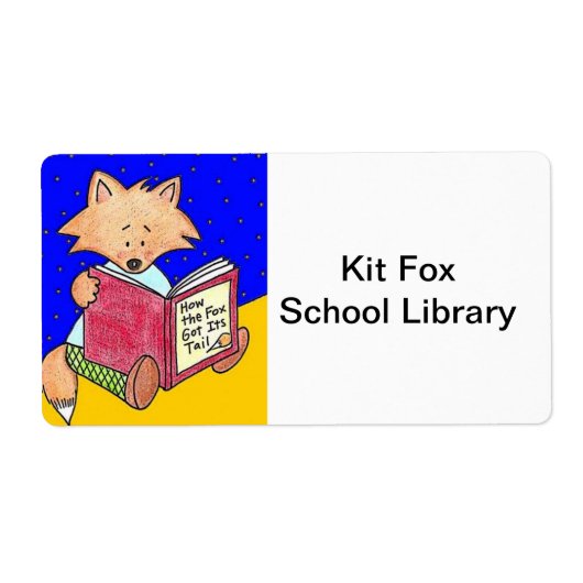 Kit Fox Library Book Labels (Vorne)