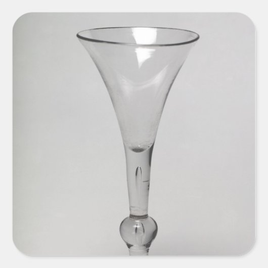 Kit-Kat-Glas Quadratischer Aufkleber (Vorderseite)