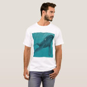 Kit, Pottwal, Unter Wasser T-Shirt (Vorne ganz)