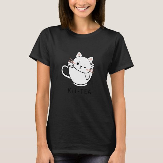 Kit Tea Cat Niedlich und Cat Tee (Vorderseite)
