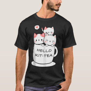 Kit Tea Katze Cute Und Katze 2 T-Shirt