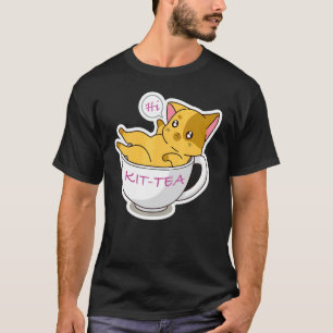 Kit Tea Katze Cute Und Katze 3 T-Shirt