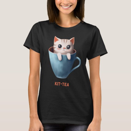 Kit tea Kittea Kitty Cat Tee Kitten Cup Niedlich A (Vorderseite)