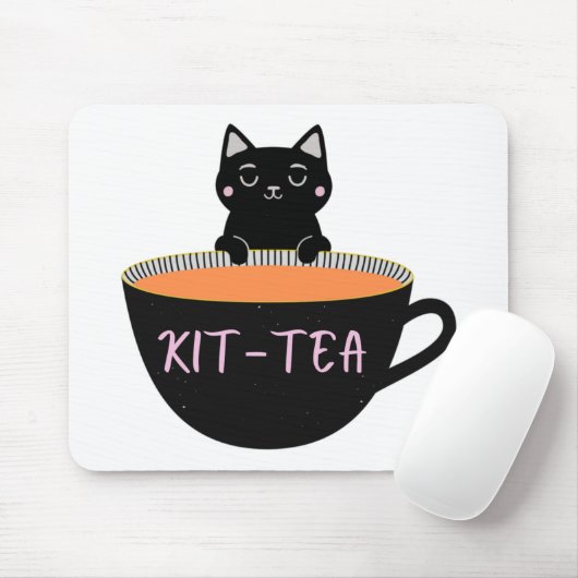 KIT-TEA SCHWARZE KATZE MOUSEPAD (Mit Mouse)