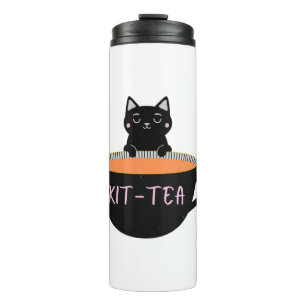 KIT-TEA SCHWARZE KATZE THERMOSBECHER