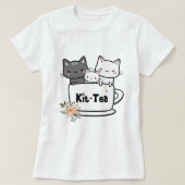 Kit Tee Funny Kitty Cat Lover gibt Familienkatzen (Design vorne)